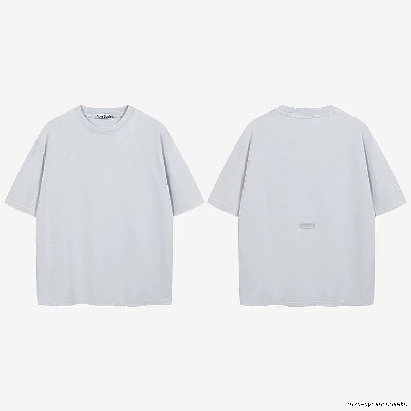 Acne Studios 2090-80 Blue Style Ac908040 Stockholm Logo T-Shirt Relaxed Styling