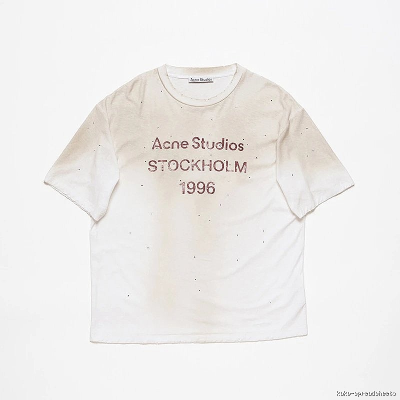 Acne Studios 2090-80 White Style Ac908056 Stockholm Logo T-Shirt Layered Outfit