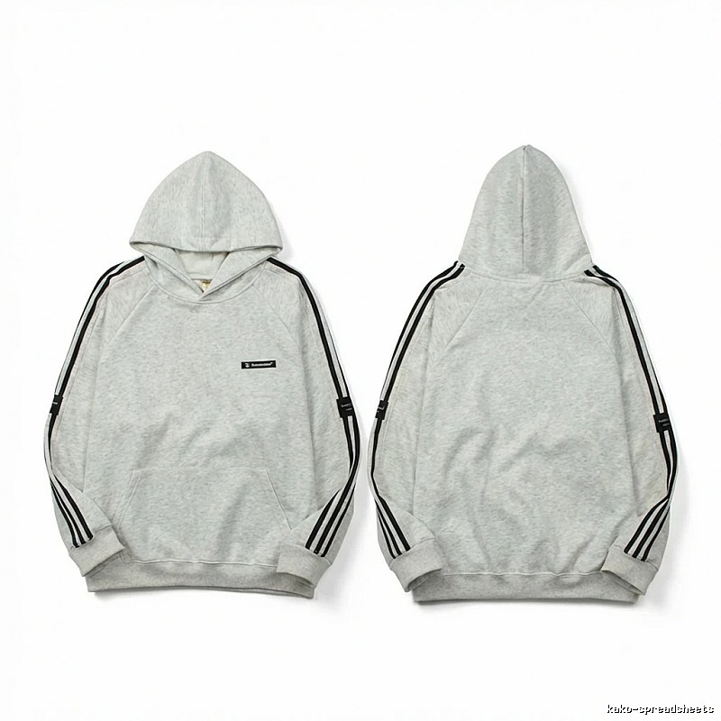 Adidas simple style gray and white hoodie