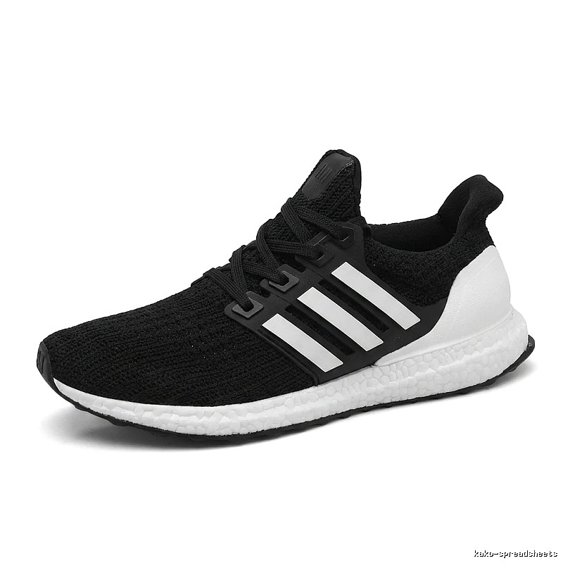 Adidas Ultra Boost (UB) series black and white running shoes