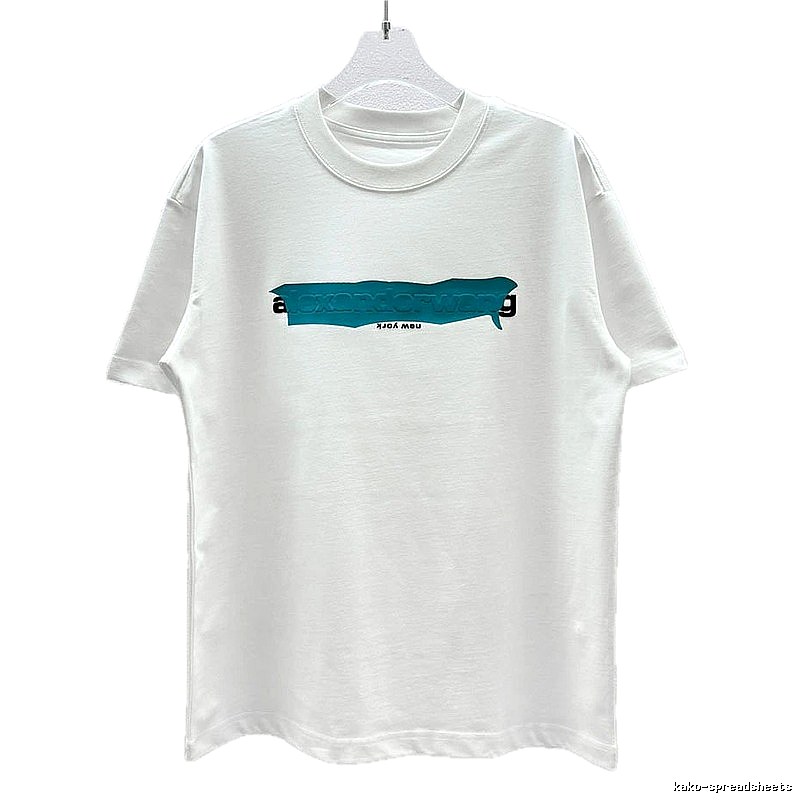 Alexander Wang Letter-Printed Streetwear White T-Shirt