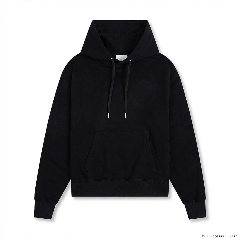 AMI Basic Style Simple Black Hoodie