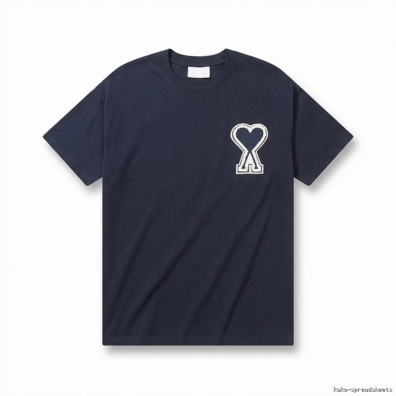 AMI Love Embroidery Simple Style T-shirt