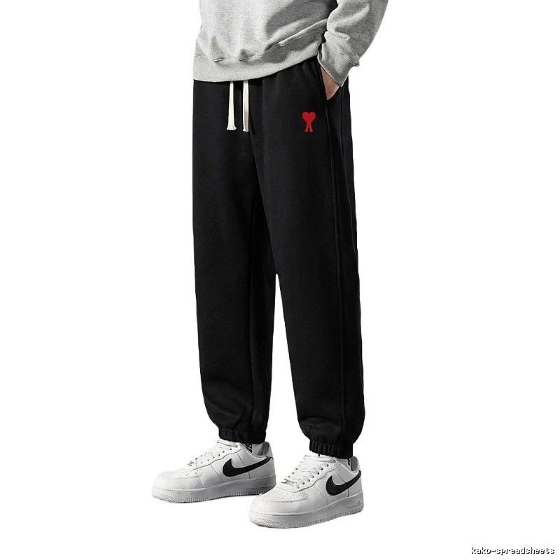 AMI Love Leisure Style Black Pants