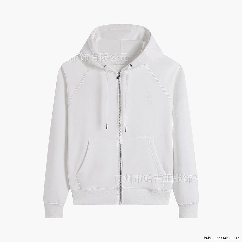 AMI minimalist style white hoodie
