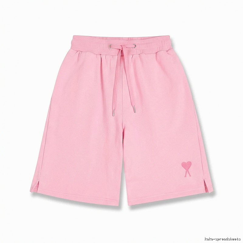 AMI pink shorts in a cute and casual style