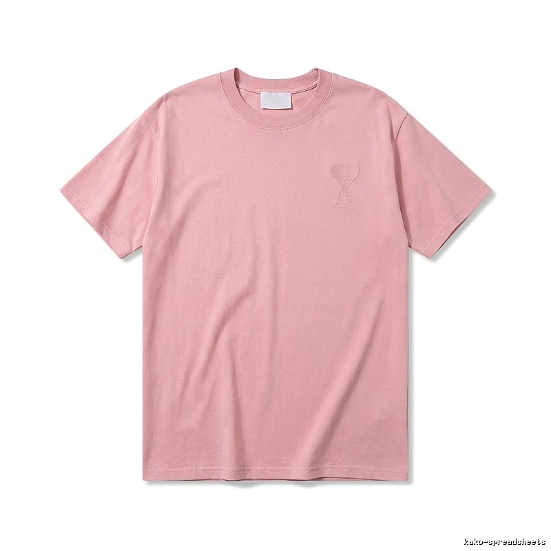 AMI simple and elegant pink T-shirt