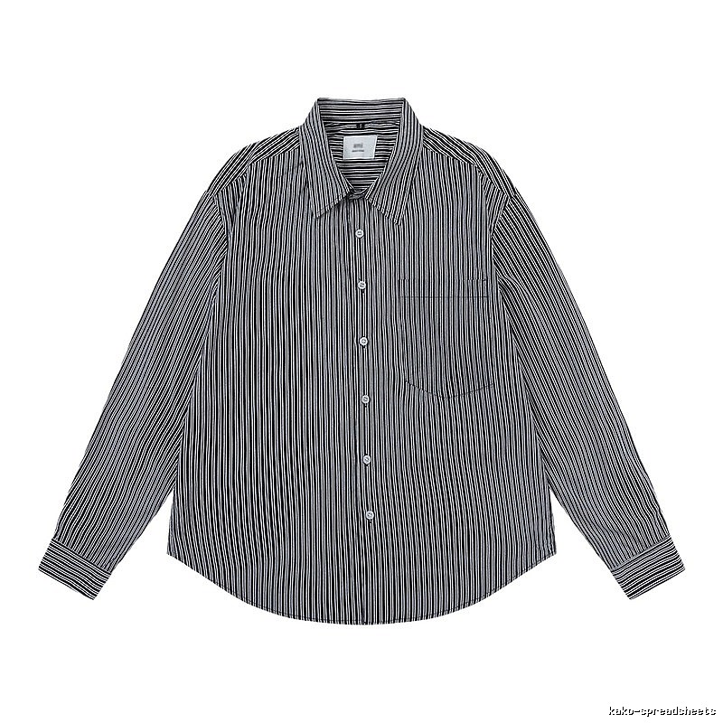 AMI Stripe Minimalist Style Shirt