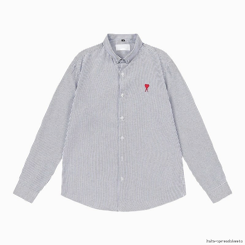 Ami striped minimalist style shirt