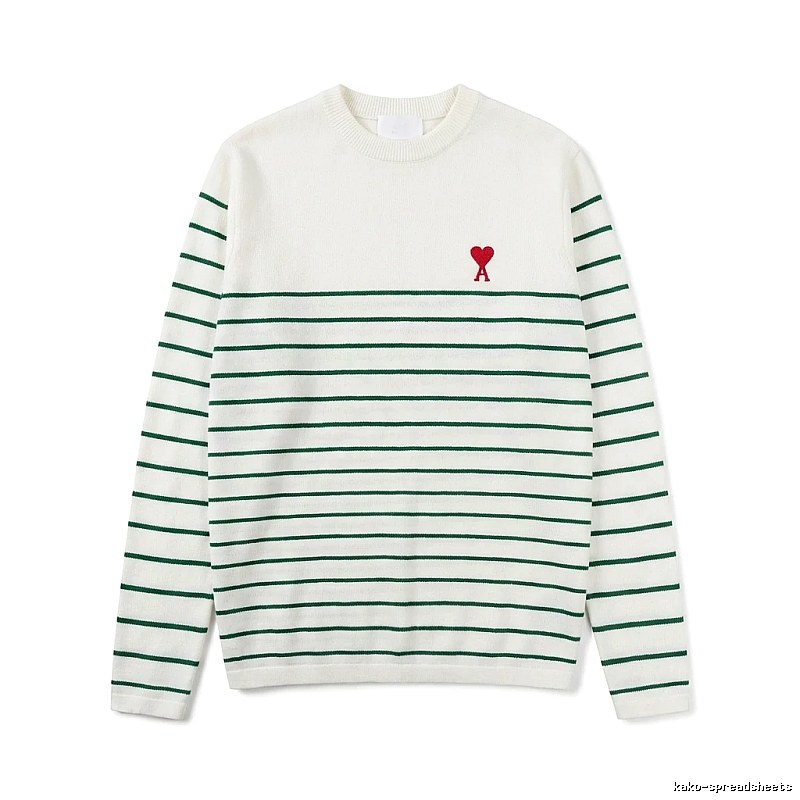 AMI striped white sweater
