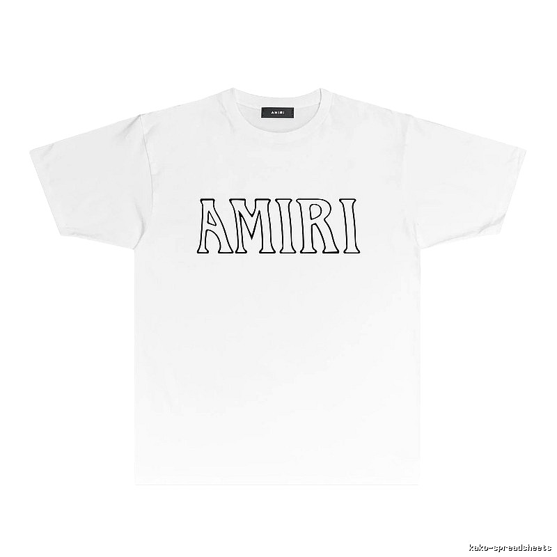 AMIRI Basic Style Simple White T-shirt
