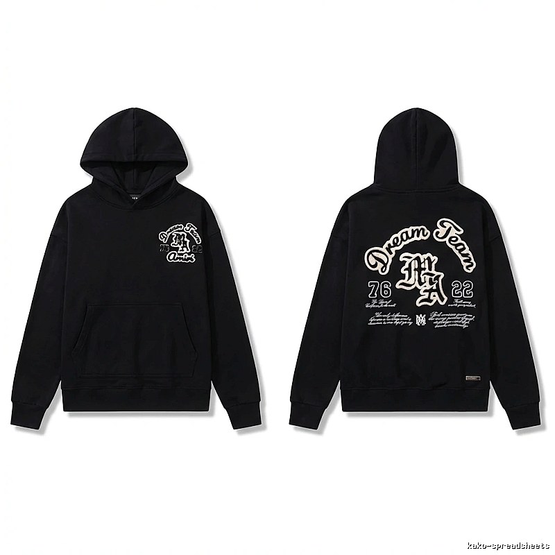 AMIRI Black Retro Hoodie