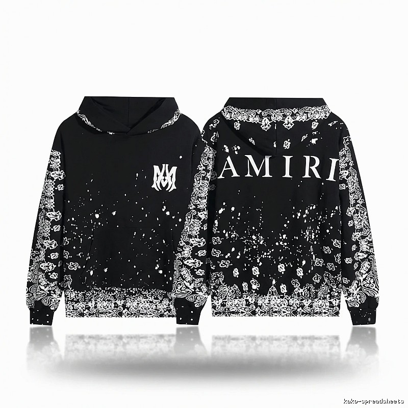 AMIRI Dark Style Cashew Flower Sweatshirt