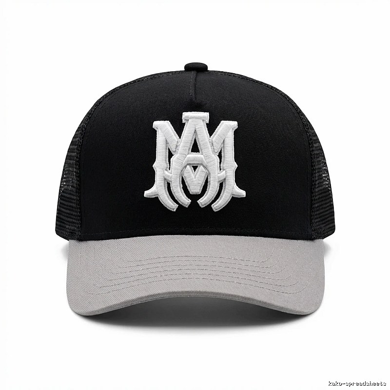 AMIRI Embroidered Trendy and Cool Black Hat