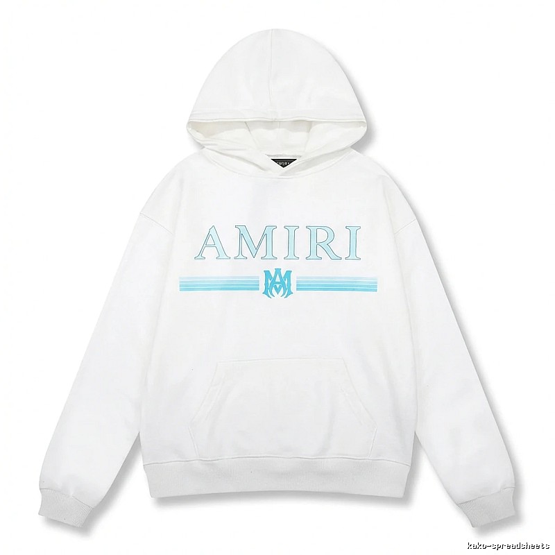 AMIRI letter - printed white hoodie