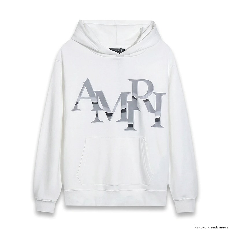 AMIRI Letter Style White Sweatshirt