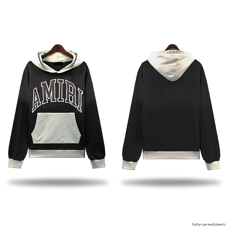 AMIRI Letter Trend Brand Black Sweatshirt