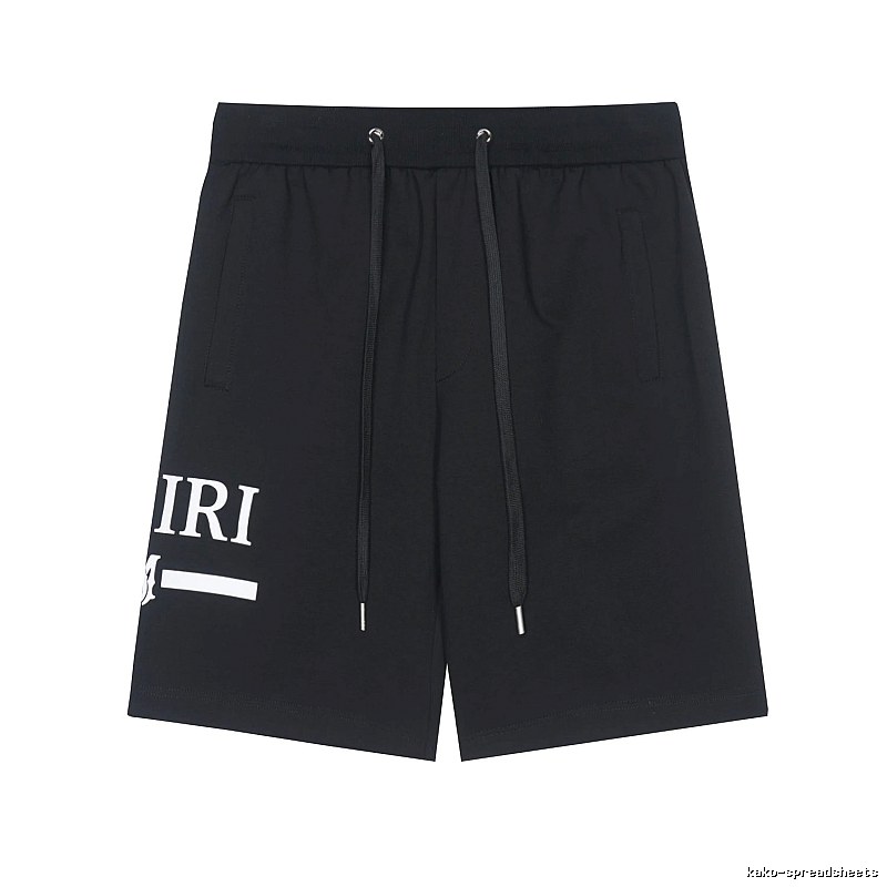 Amiri Logo Detail Logo shorts Black Casual Amiri with Relaxed Feel