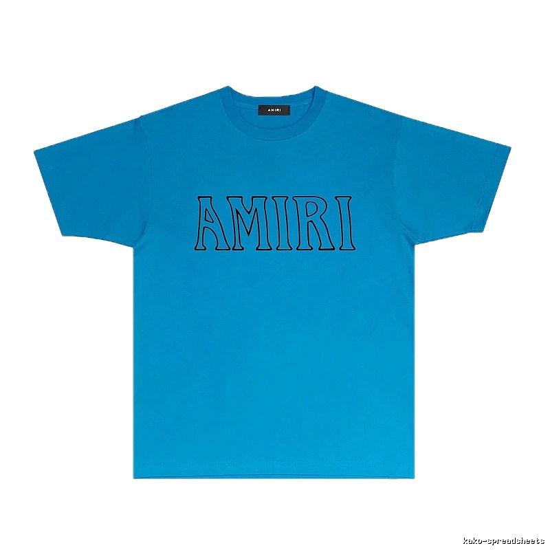 AMIRI minimalist blue T-shirt