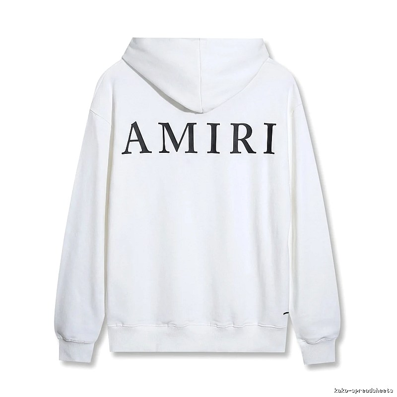 AMIRI minimalist style white hoodie