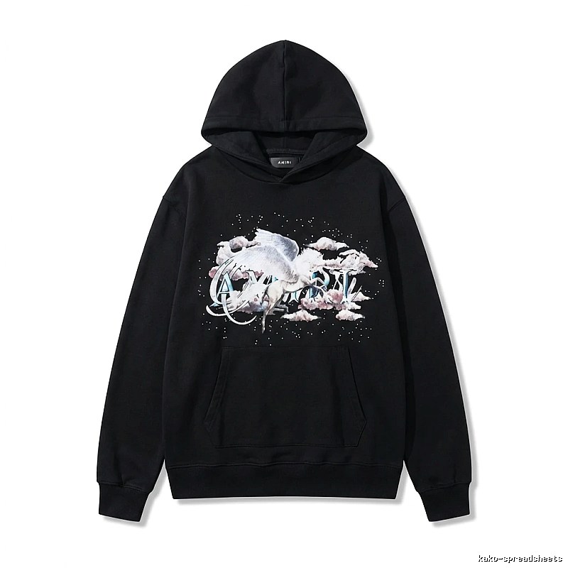 AMIRI Printed Trendy Black Sweatshirt