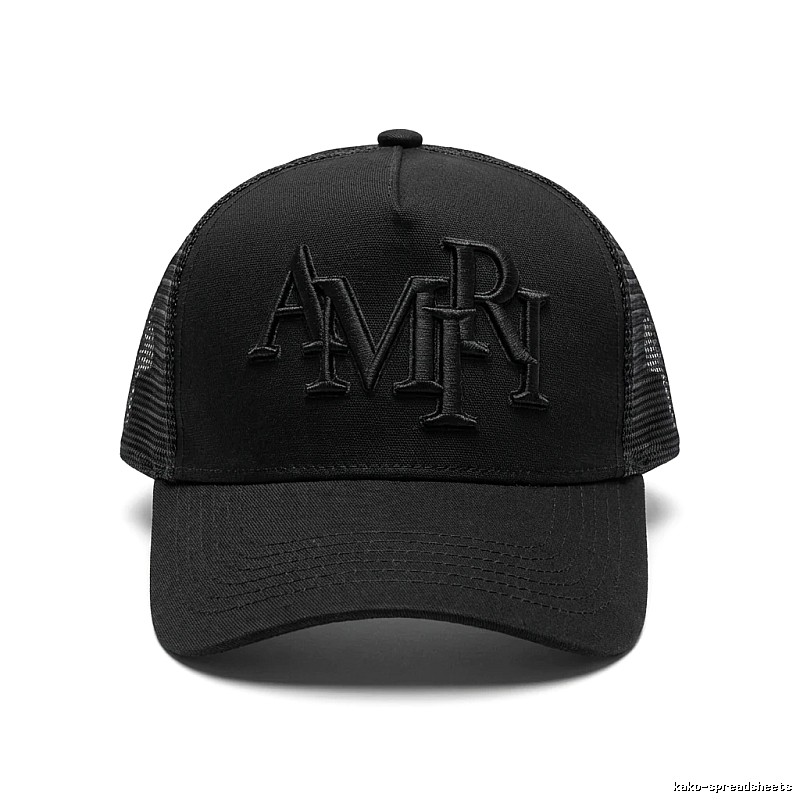 AMIRI retro-style black hat