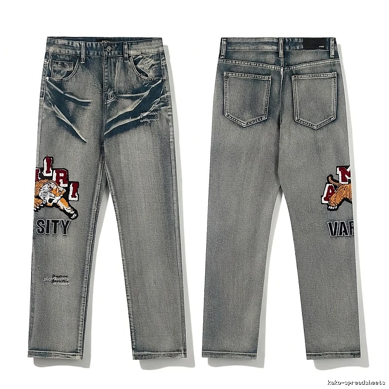 AMIRI retro-style grey jeans