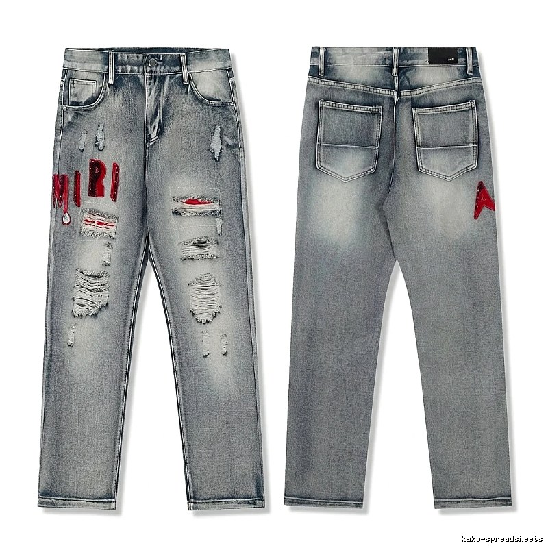 AMIRI Ripped Retro Style Jeans
