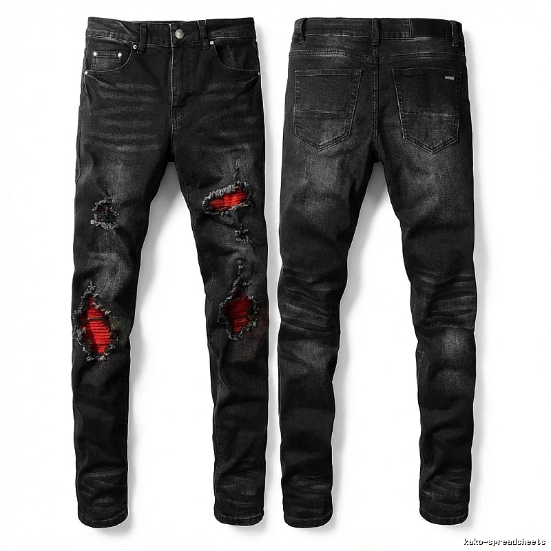 AMIRI Ripped Trendy Cool Black Jeans