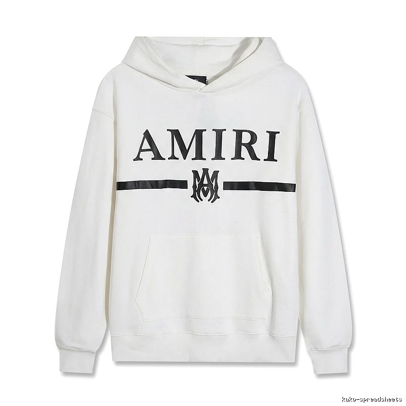AMIRI Trendy Brand Letter Style White Hoodie