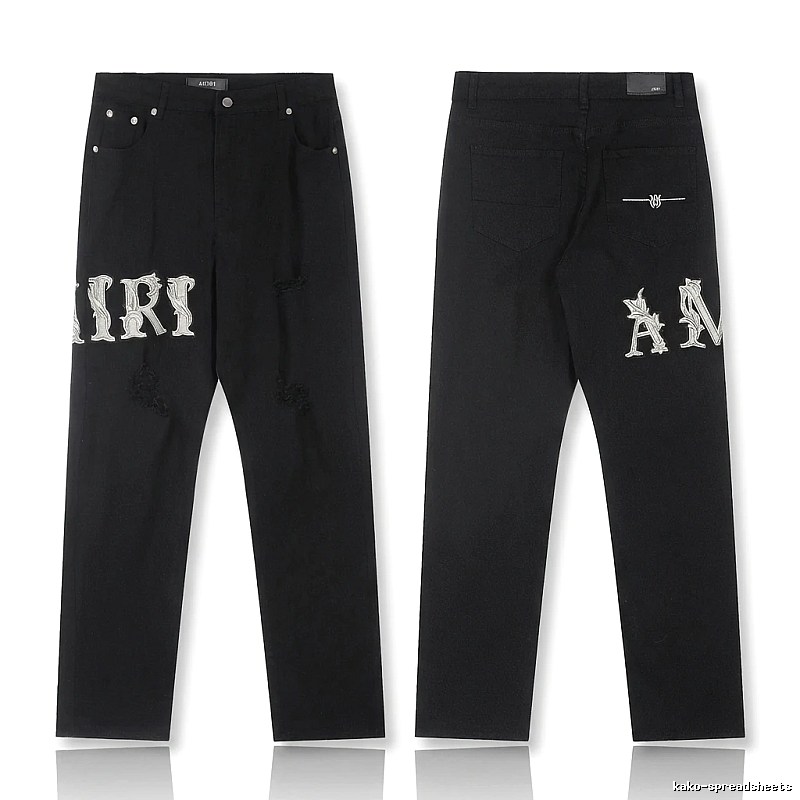 AMIRI vintage-style black jeans