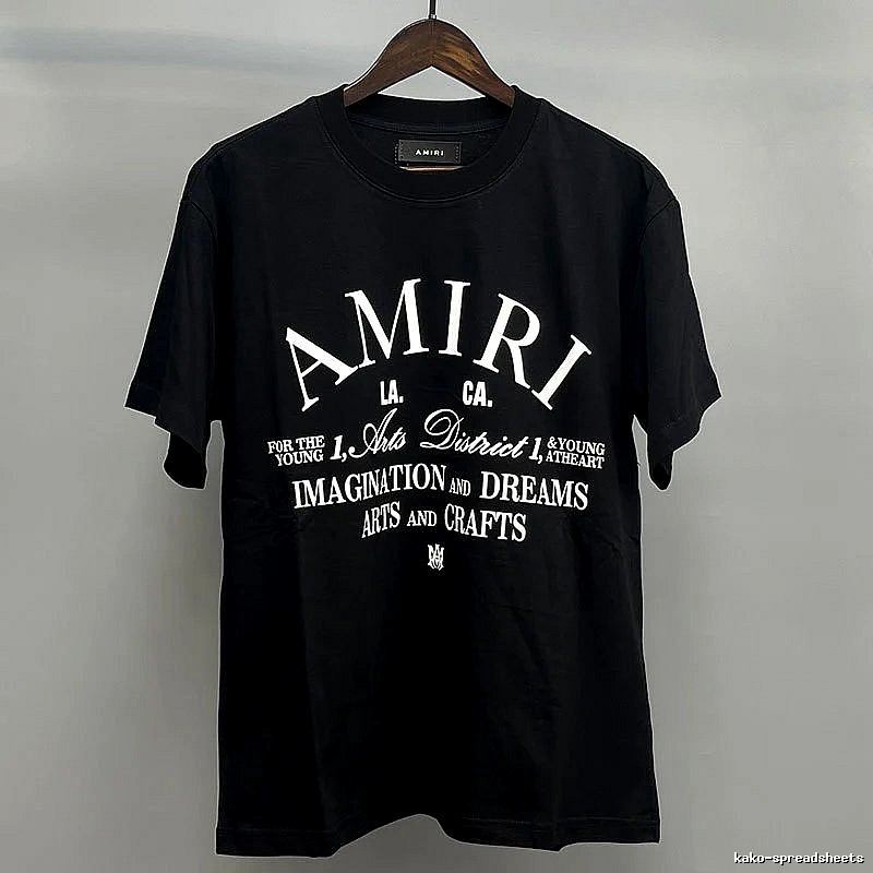 Amiri White Black Records Graphic T-Shirt Minimal Look
