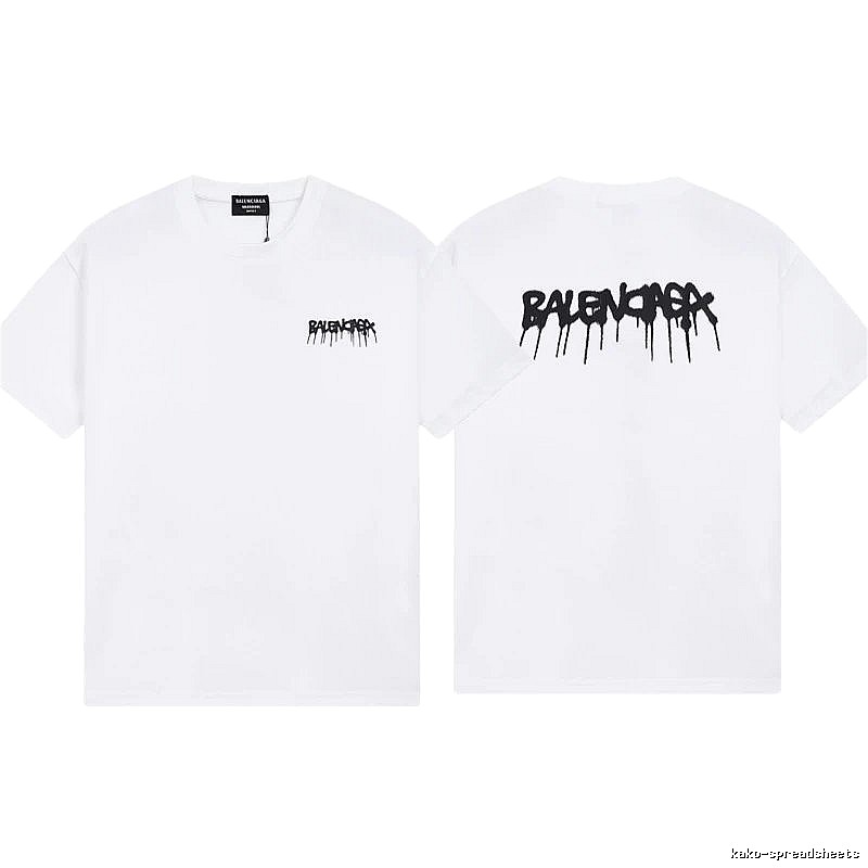 Balenciaga Graffiti Street Style White Short-sleeve T-shirt