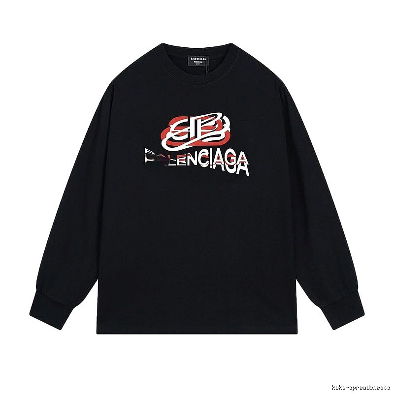 Balenciaga letter-style black T-shirt