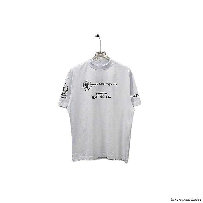 Balenciaga minimalist style white T-shirt