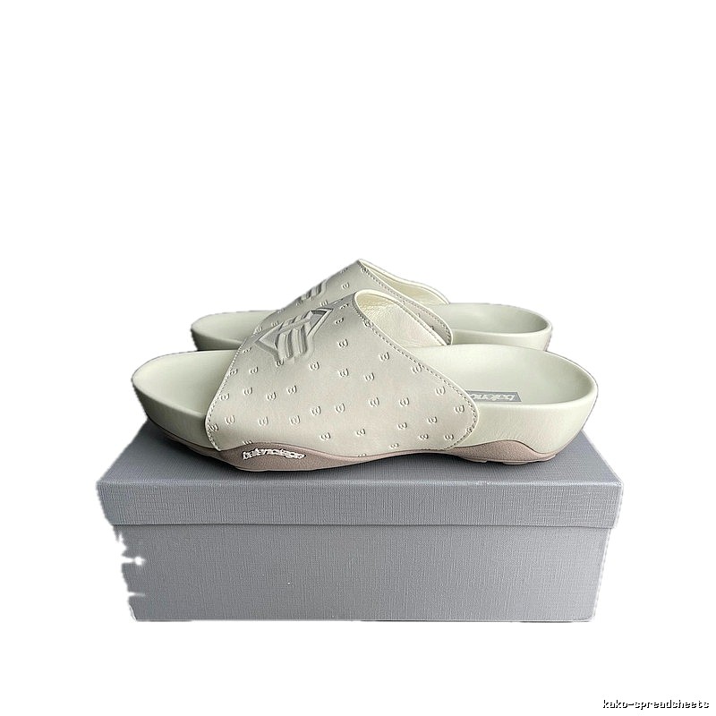 Balenciaga Monogram Trendy Cool Style Off-White Slides