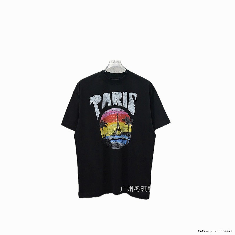 Balenciaga printed retro-style T-shirt