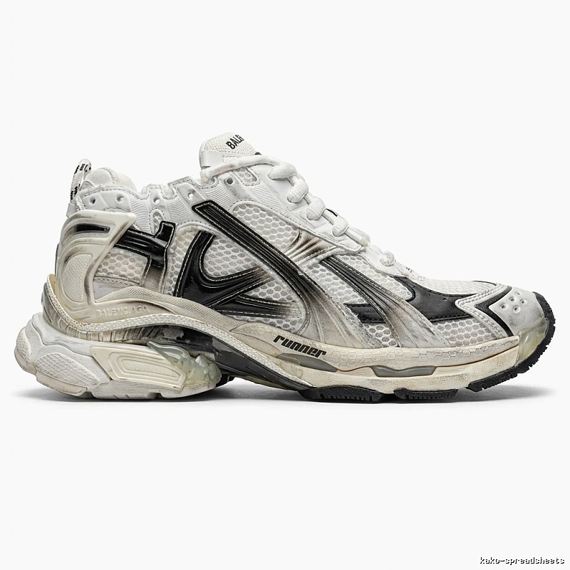 Balenciaga retro-style white shoes