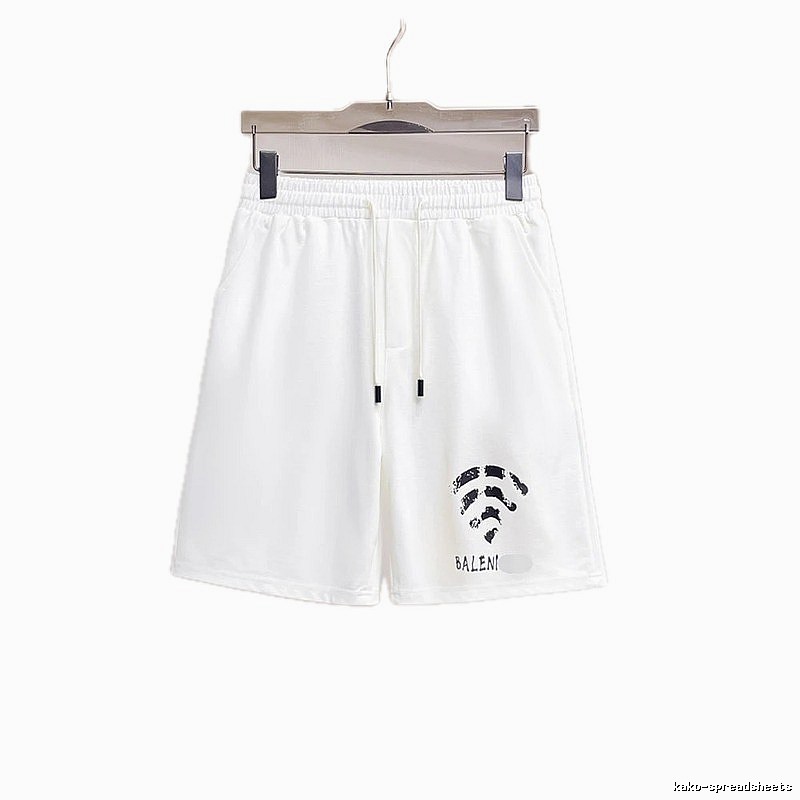 Balenciaga WiFi Printed Street Style White Shorts