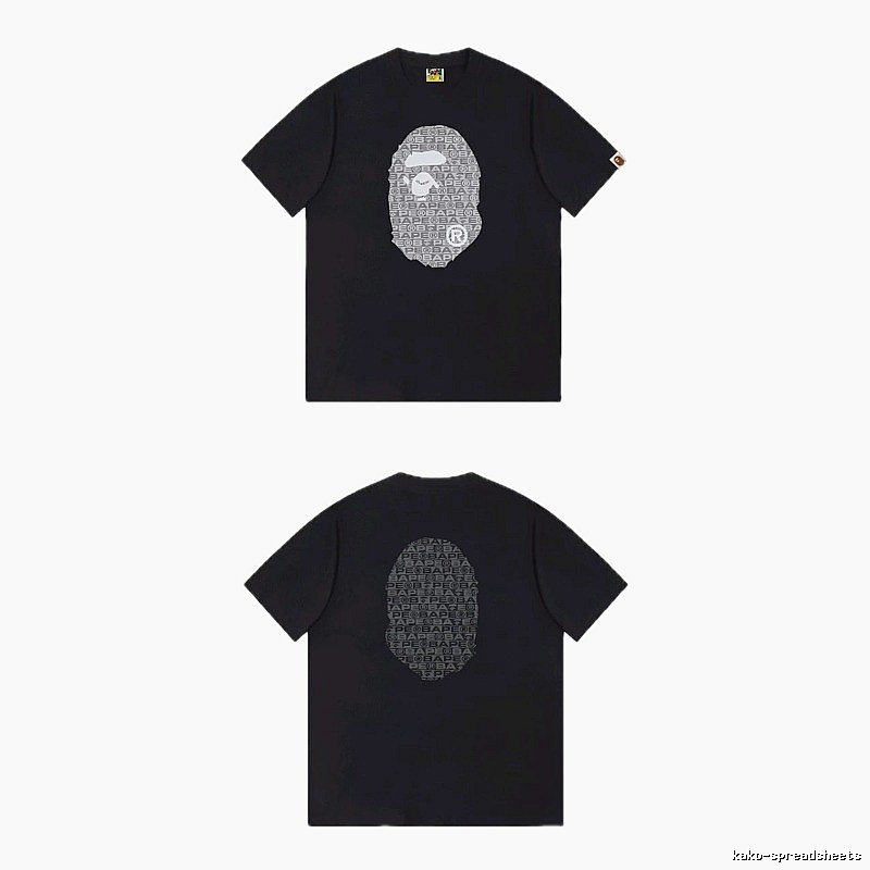 Bape Ape Head Trendy and Cool Black T-shirt