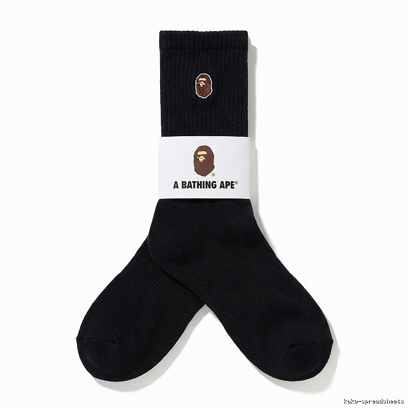 Bape Ape Head Trendy Black Socks