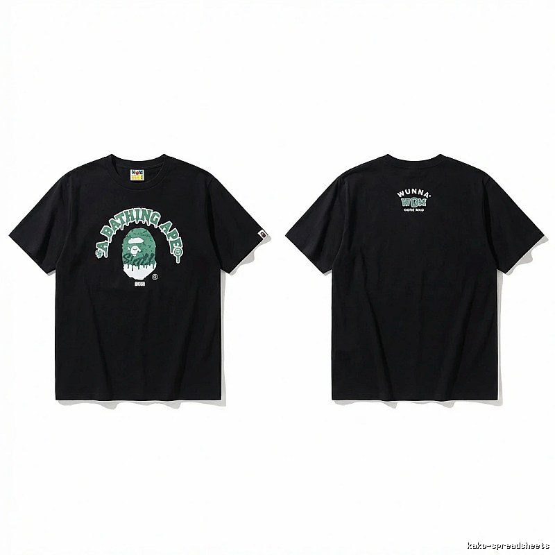 Bape Ape Head Trendy Black T-shirt