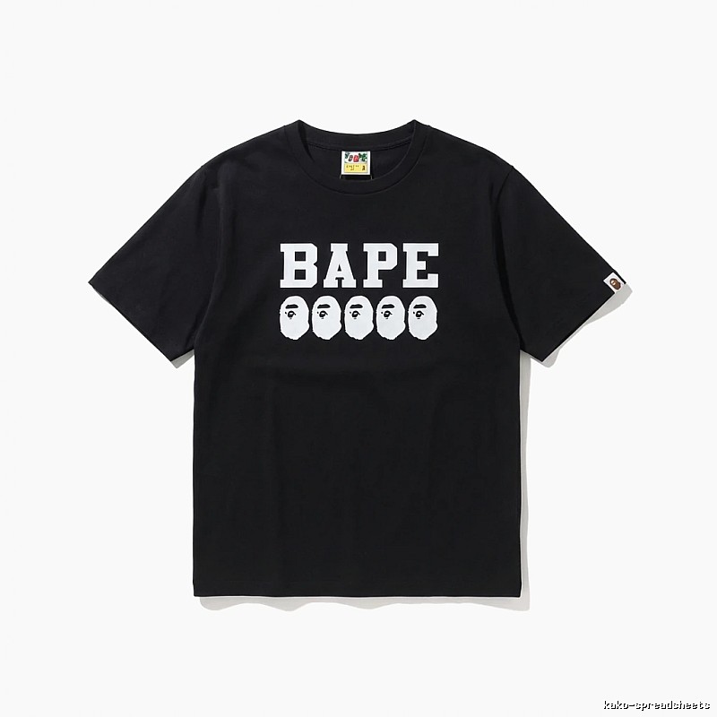 Bape Ape Head Trendy Black T-shirt