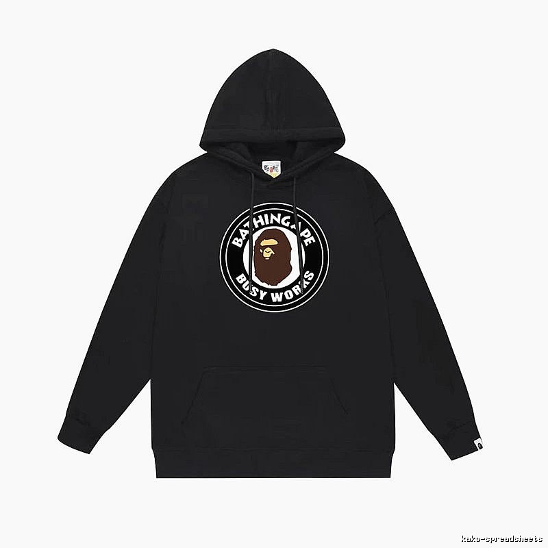 Bape Ape Head Trendy Cool Black Hoodie