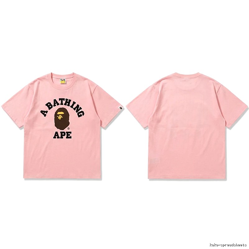 Bape Ape series pink T-shirt