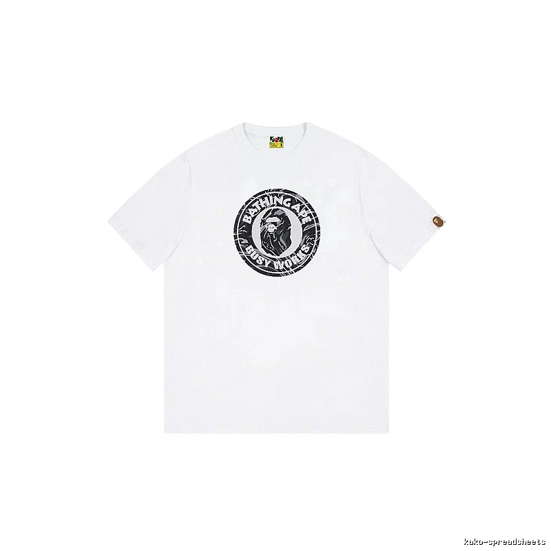 Bape classic retro style white T-shirt