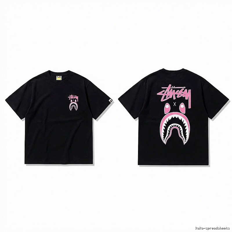 Bape Shark Co-branded Black T-shirt