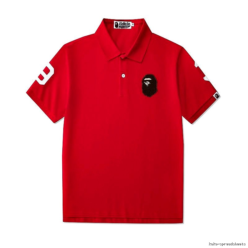 BAPE Travel Polo shirt White Polo Ape with Modern Look