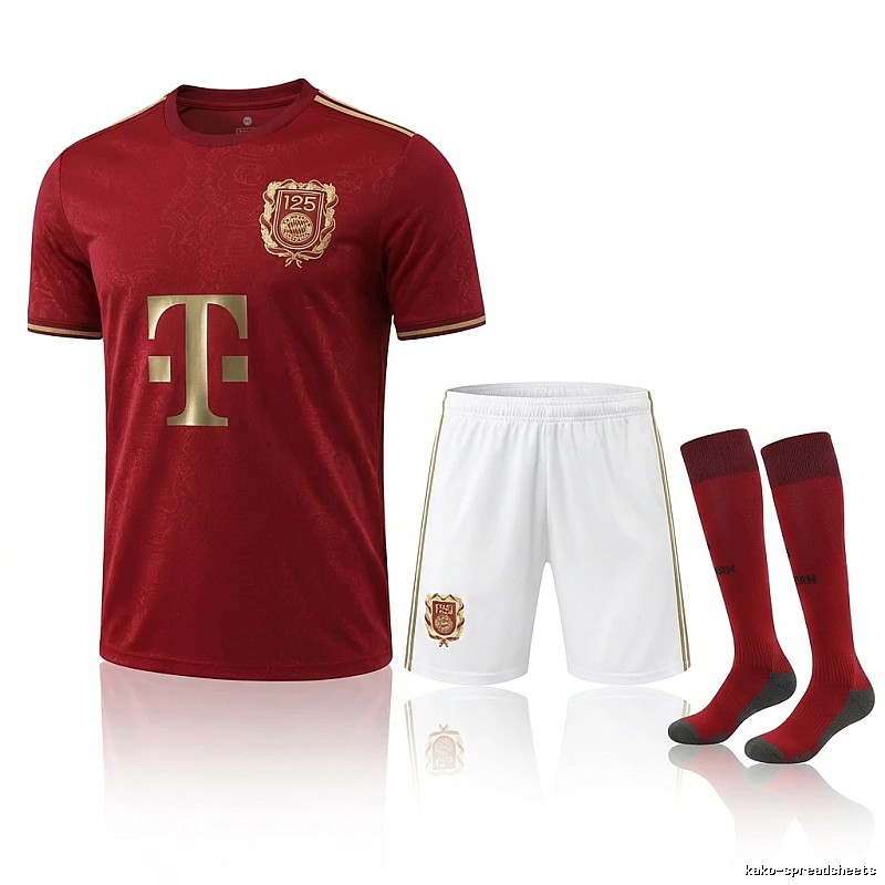 Bayern Munich red football kit