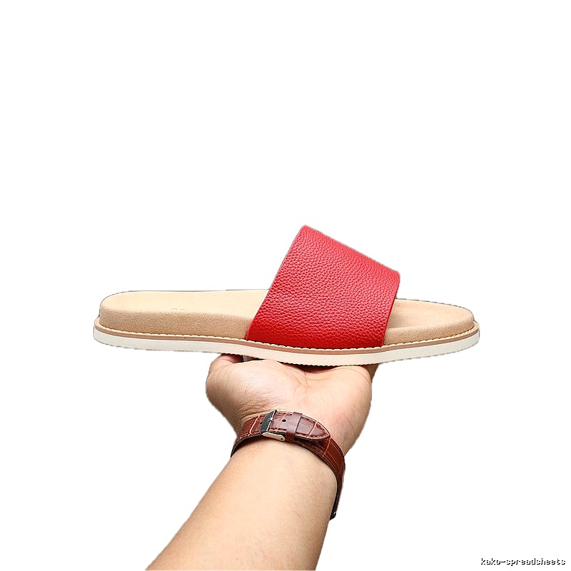 Brunello Cucinelli Casual-style Red Slide Sandals